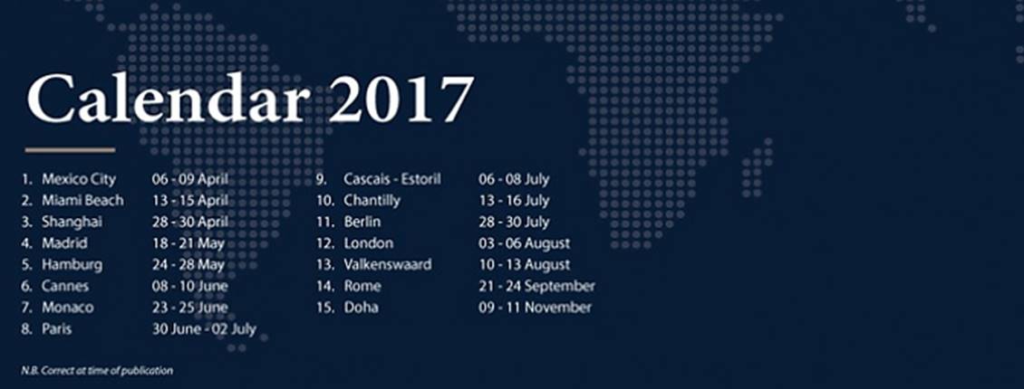 The 2017 Global Champions Tour Calendar is published Equestrian